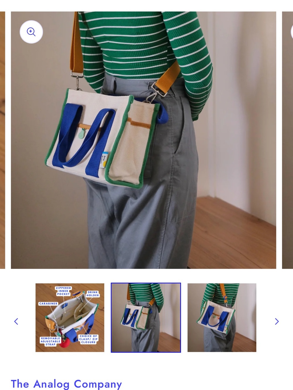 Analog medium Tote Bag *NWOT
No. 1 medium tote bag